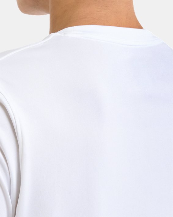男士UA Challenger訓練短袖T恤 in White image number 5